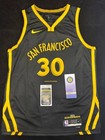 Autographed Nba Basketball Black Jersey Stephen Curry Signed Jsa Coa