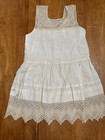 1900s Girl s Slip-s-full Skirt-cream-crochet Trim-exquisite Handmade Lave Trim