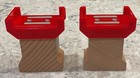 2 Brio Wooden Railway Super Stacking Supports   Risers 33254 W  Anti-slip Strips