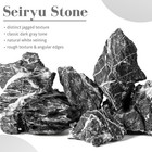 Natural Seiryu Stone Aquarium Rocks 2 2-8 1in 5pcs Mixed Size Lightweight