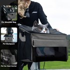Pet Carrier Bicycle Basket Bag Pet Carrier booster Backpack For Dogs And Cats   