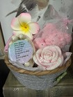 Handmade Soap Gift Basket Set  Oatmeal   Vitamin E  Washcloth