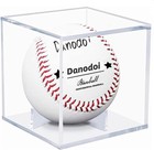 1xbaseball Display Case Protected Acrylic Clear Baseball Holder Square Cube Ball