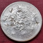 1874 S Trade One Dollar  1 Better Grade - Lots Of Counterstamps  89413