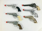 Vintage Cap Gun Lot  6  Ponyboy  Stallion 38  Texan Jr     Parts display 1950s