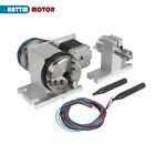    us    Cnc Router Rotary Axis Rotation A 4th Axis 65mm 3-jaw Lathe Chuck tailstock
