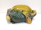 Windstone Editions Chalkware Mother Dragon Green Statue Melody Pena 1985
