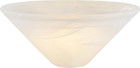 25302-64-1  Alabaster Glass Shade For Medium Base Socket Torchiere Lamp  Swag La
