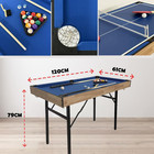 6 In 1 Multi Game Table Folding Pool Table  Billiard  Hockey  Table Tennis  Bowl