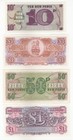 British Military Issue Bank Notes  Set Of 4  All Different  Unc