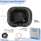 Multi   purpose Inflatable Hair   washing Basin     Home   Bedside Shampoo Black 
