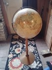Vintage Replogle 16  World Classic Floor Globe Wood Metal Stand 38    Tall