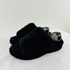 Ugg Black Women s Fluff Yeah Slide Sandals Slippers 1095119 Size 6