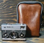 Rollei 35 carl Zeiss Tessar 40mm F3 5 Lens silver  w leathercase