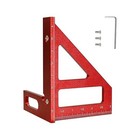 3d Multi-angle Measuring Ruler 45 90 Degree Aluminum Alloy Woodworking Square