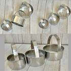 3 Pieces Round Biscuit Cutter With Handle - Stainless Steel Round Circle Doughnu