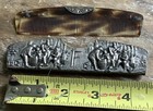 Vintage Antique Dutch Faux Tortoise Shell Comb In Silver Case Made In Denmark