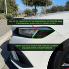For 2022-2026 Civic Headlight Front Side Marker Precut Smoke Vinyl Tint Overlays