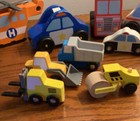 Melissa And Doug Wooden Toys Lot Cars Trucks Lot Of 10