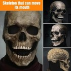 Halloween Skull Mask Full Head Skull Mask With Movable Jaw