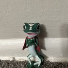Vtg Geico 4  Gecko Super Hero Lizard Red Cape Pvc Rubber Promo Figure Antenna