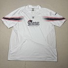 Vintige Reebok Patriots Sideline Shirt Mens L White Playdry Nfl Team Issued