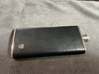 Vintage Hip Flask Leather Wrapped Tin Lined 5oz Made In Germany Ahs