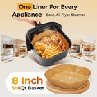 Air Fryer Paper Liners  125pcs Parchment Paper  Air Fryer Liners Disposable For