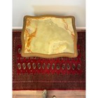 Antique French Louis Xvi-style Giltwood Side Table With Green Onyx Top