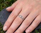 Dainty Claddagh Ring Solid 925 Sterling Silver Irish Friendship Band Sizes 4-10