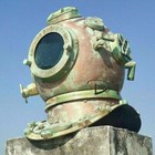 Rare Antique Diving Divers Helmet Mark V Vintage Navy Us Sea Deep Scuba Helme