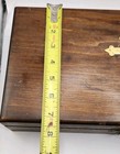 Antique 1920s Catholic Sick Visit Last Rites Traveling Altar Wood Box  13x7x3 