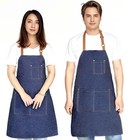 Kitchen Cooking Aprons  Adjustable Bib Kitchen Apron With 2 Pockets Cooking K   
