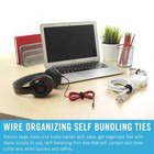Cable Ties Velcro 25 Pc Reusable 8 x1 2  Wire Office Organization Bundle Straps 