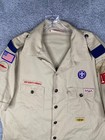Vintage Boy Scouts Of America Uniform Shirt Mens Xl Short Sleeve Usa Made Bsa