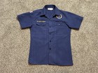 Boy Scouts Bsa Blue Cub Scout Youth Sz  Large Short Sleeve Shirt No Patches