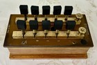 Vintage Resistance Box  Philip Harris  Plug Key  Scientific Instrument