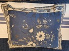 Ralph Lauren Floral Euro Pillow Sham Blue White Flowers   Butterflies