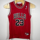 Nike Michael Jordan Chicago Bulls Jersey Red  23 Vintage Nba Mens Medium Length