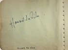 Buddy Rich   Howard De Silva Dual Signed Autographed 4x6 Album Page Drummer