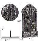 Halloween Foam Rip Tombstones  6 Pack 15  Graveyard Headstone Decorations Out   