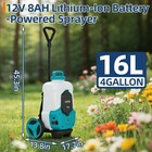 4 2 Gallon Battery Powered With Cart Backpack Sprayer 90 Psi Sprayer Lawn Garden