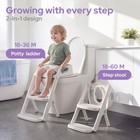 Potty Training Seat  2-in-1 Seat With Steps  Upgrade Potty Step Stool For Wit   
