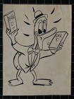 Max Otto Duck Pril Advertising Drawing Design Thompson Works Unsigned 1950s