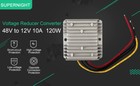 48v To 12v Voltage Reducer Dc To Dc 10a 120w Converter Regulator Waterproof