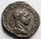 Severus Alexander Silver Denarius Ad 223 Pax Rome Ric 27 Roman Coin