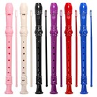 6 Pack Soprano Recorder Instrument  German Style Fingering 8 Hole Descant