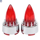 Bullet Turn Signal Light Red Lens For Harley Softail Touring Dyna Electra Glide
