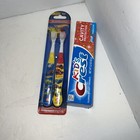 Brush Buddies Hot Wheels Toothbrush And Kids Crest Sparkle Fun Toothpaste