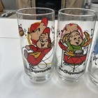 Vintage 1985 Alvin And The Chipmunks Lot Of 4 Drinking Glasses Complete Set 4 4
